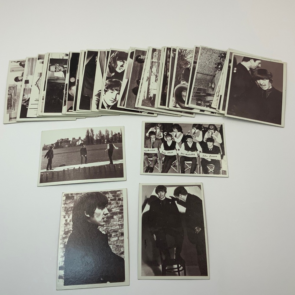 Lot of 39 Vintage 1964 Topps Beatles Movie Trading Cards - Incl Keys #12 #30